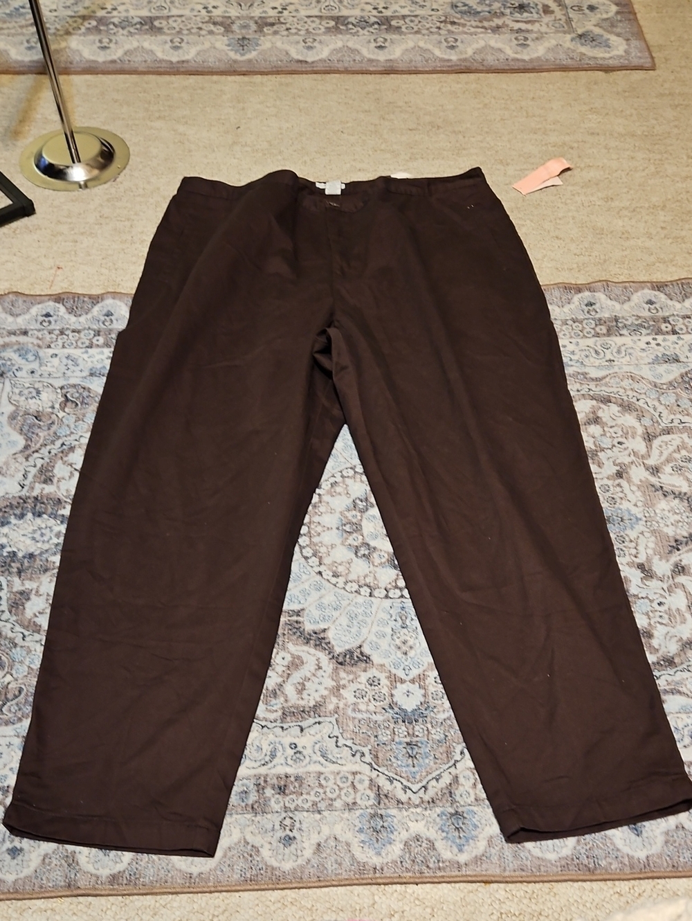 dressbarn Brown Straight-Leg Chinos